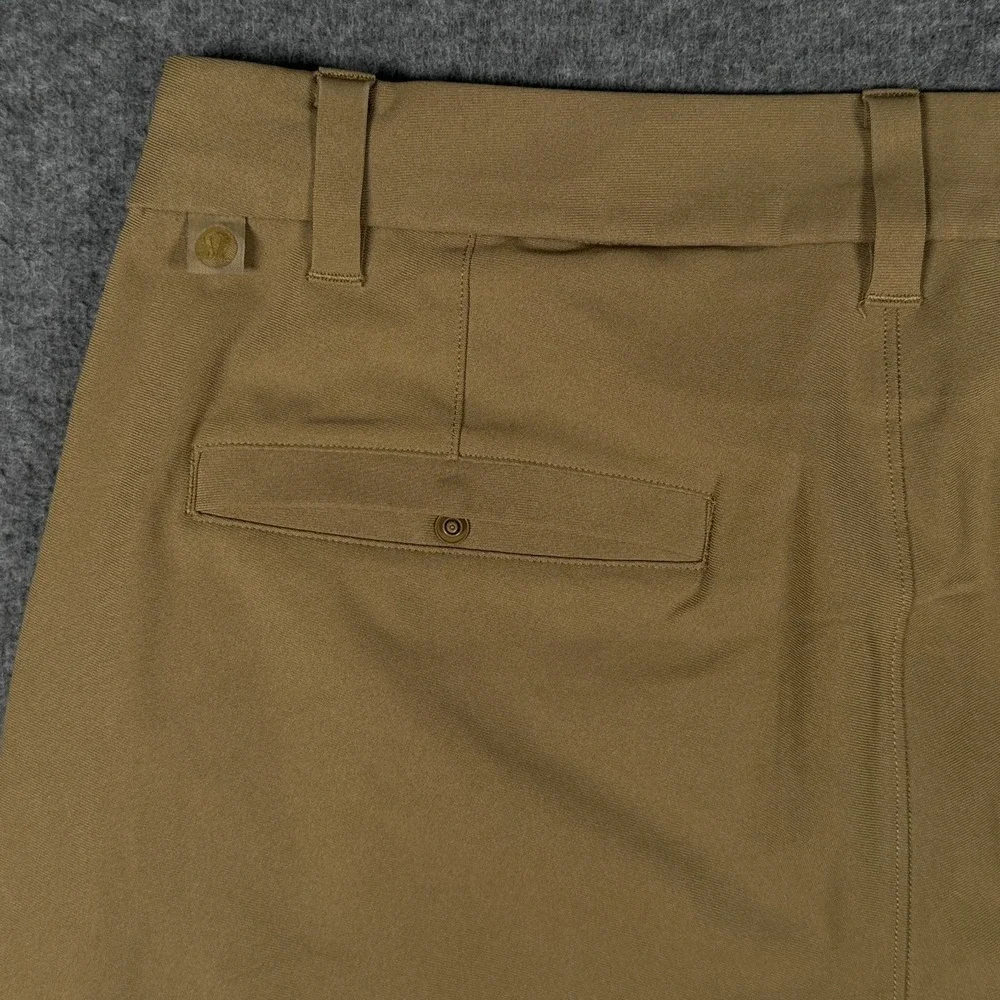 Lululemon Pants Men 32x30 Khaki Commission Classic 5 Pocket Trouser Warpstreme * - Picture 5 of 12